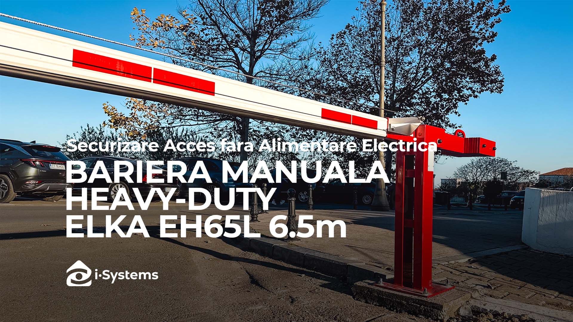Securizare Acces Auto fara Alimentare Electrica – Bariera Heavy-Duty ELKA 6.5m