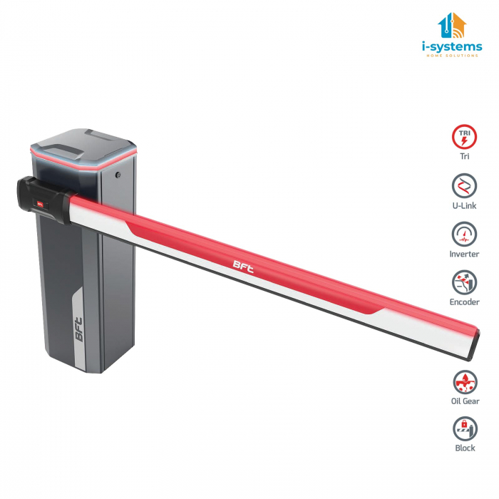 Bariera auto Bft Maxima Ultra 36, trafic continuu, deschidere 3sec cu brat 5m, 230V [3]