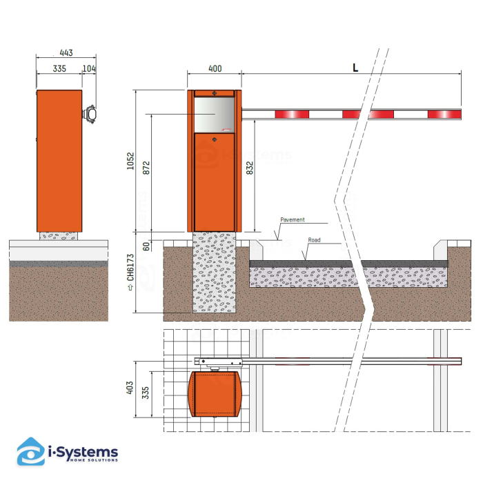 Bariera automata de taxare autostrazi BL 229 Toll Automatic Systems, deschidere in 0.6 s, brat 2.5–4 m, MCBF 10 mil. cicluri, pentru benzi ETC [4]