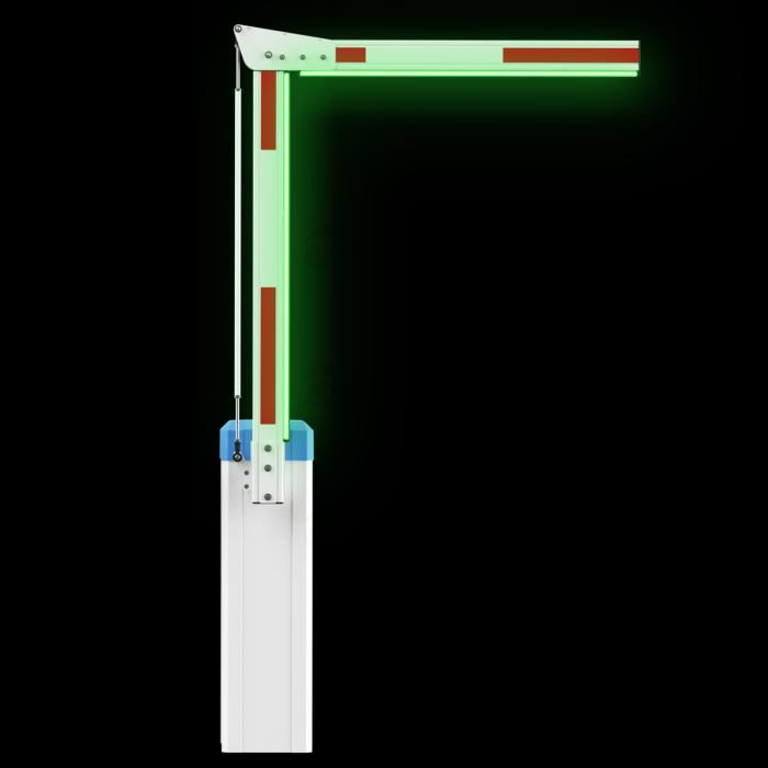 Bariera automata pentru parcari ELKA PARKING cu brat 2.5 - 5 m, brat articulat, banda LED, 24V BLDC, utilizare intensiva 100% [2]