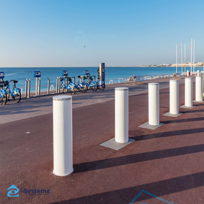 Bolard hidraulic antiterorism CAME URBACO ONE30 EVO, otel galvanizat vopsit RAL3020, H 1000 mm, Ø250 mm, 681.200 J, certificat IWA/PAS 68, IP67 [3]