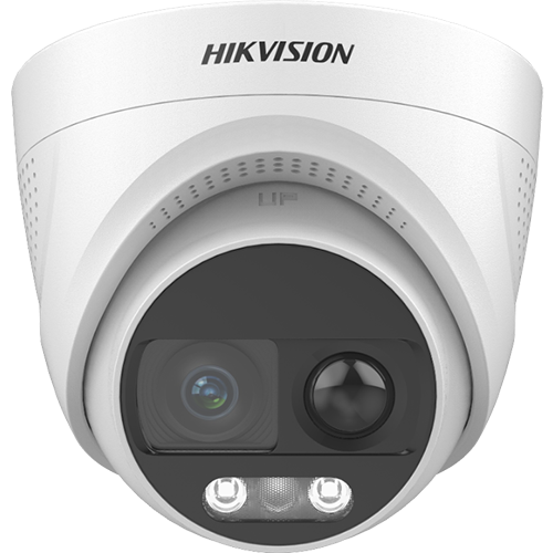 Camera supraveghere Analog ColorVu Hikvision DS-2CE72UF3T-PIRXO-2.8mm, 4K cu PIR 11 m, lentila 2.8mm, WL 20 m, Audio, Alarma, IP67 [2]