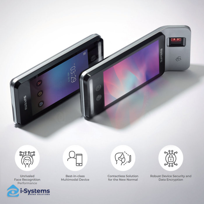 Terminal biometric standalone Suprema FaceStation F2 FSF2-DB, recunoastere faciala AI <0.5s, RFID, NFC/BLE, 50.000 fete, 5.000.000 loguri, IP65 [4]