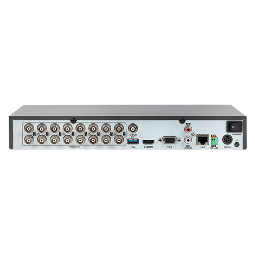DVR Hikvision AcuSense iDS-7216HQHI-M1-S, 16 canale video 4MP, analiza video, 1 canal audio [2]