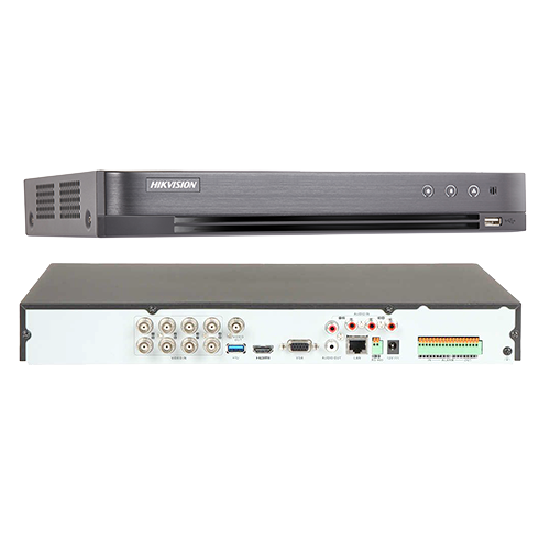 DVR Hikvision AcuSense iDS-7208HUHI-M2-SA, 8 canale video 8MP, Analiza video, Audio 'over coaxial' [3]
