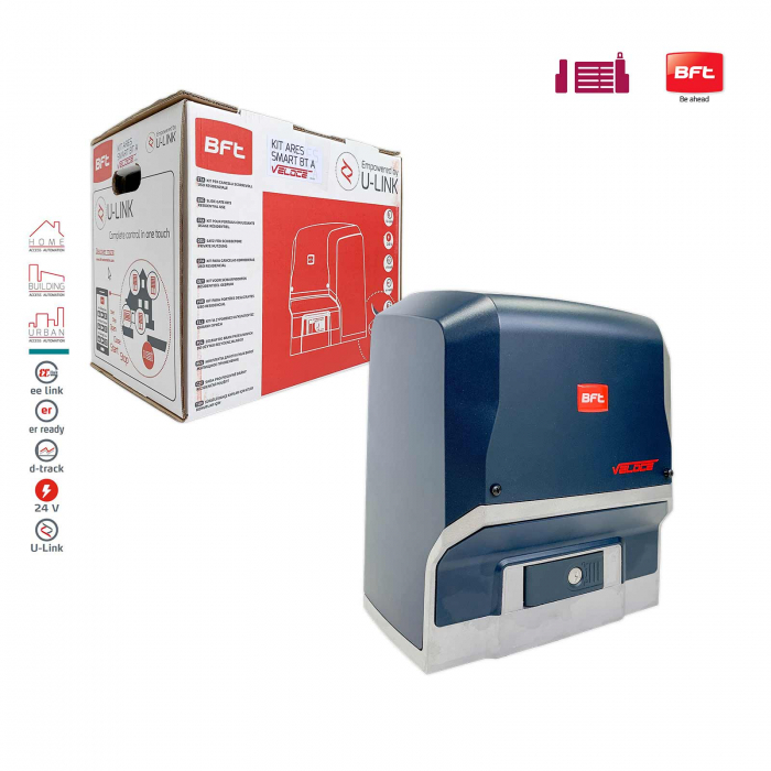 Kit automatizare porti culisante, Bft Ares Veloce BT A500, 500Kg/poarta, 4m cremaliera, 24V [2]