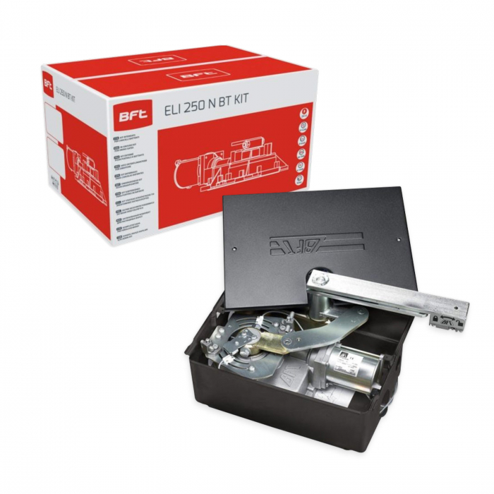 Kit automatizare porți batante BFT ELI BT A35 VELOCE, 3.5m/canat, 400Kg/poartă, 24V DC [2]