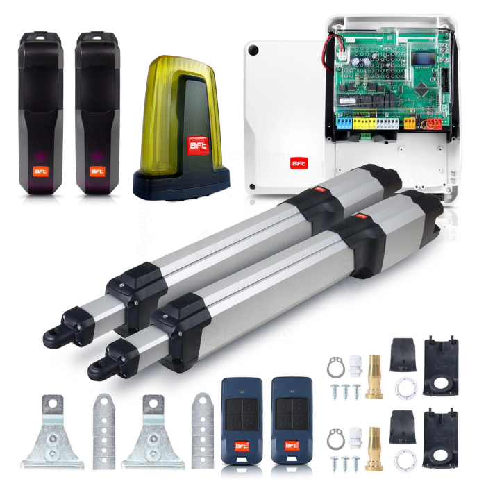 Kit automatizare porti batante BFT KUSTOS BT B40 INT, 4m/700kg, Thalia BT, fotocelule, lampa LED, 2 telecomenzi 433MHz, 24V [1]