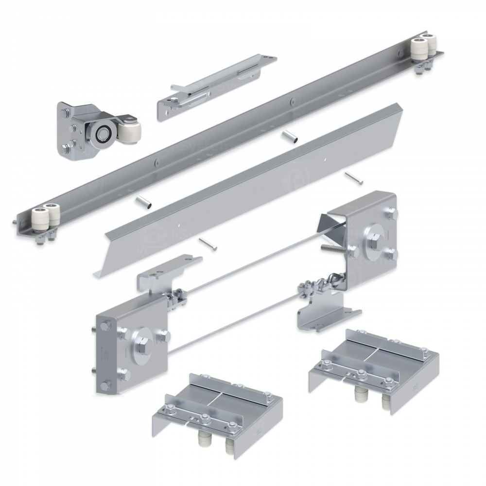 Kit autoportant poarta telescopica FAC Seria 1000 KDT100.100, deschidere 4m - 7m, 600Kg [2]