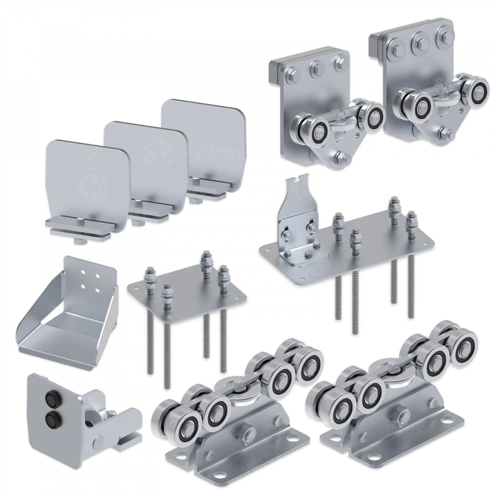 Kit autoportant poarta telescopica FAC Seria 1000 KDT100.100, deschidere 4m - 7m, 600Kg [3]