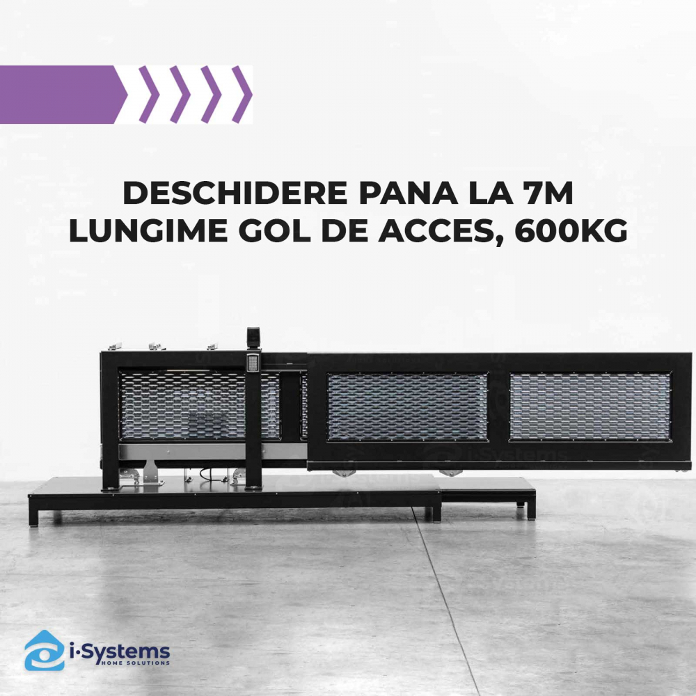 Kit autoportant poarta telescopica FAC Seria 1000 KDT100.100, deschidere 4m - 7m, 600Kg [4]