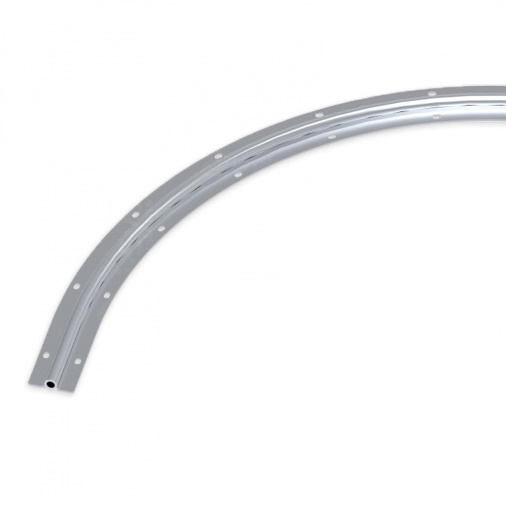 Kit feronerie poarta articulata FAC KA8104.490 Radius Invers, R=0.5m, deschidere utila 4.5m, 8 foi, deschidere la 90° [10]