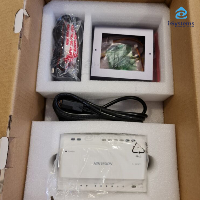Kit videointerfon IP pe 2 fire Hikvision DS-KIS702, 1 familie, 2MP, monitor 7 inch [5]
