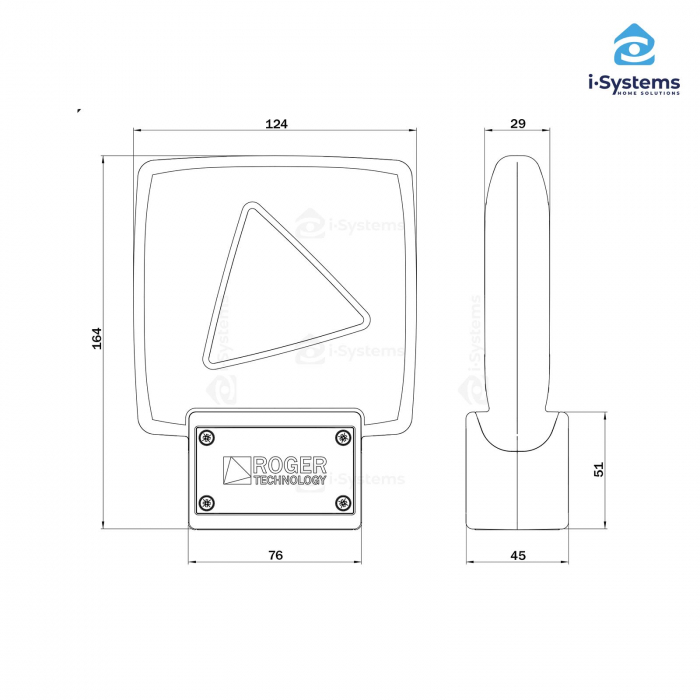 Lampa semnalizare Roger Technology FIFTHY/24 LED, IP55, 24V [4]