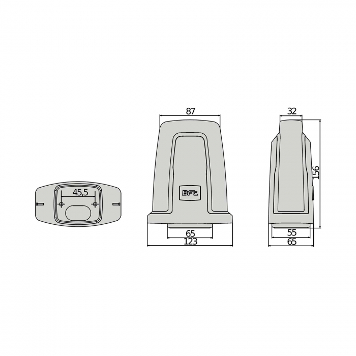 Lampa semnalizare BFT Radius LED BT 24V pentru automatizari porti, usi garaj, 24Vdc [5]