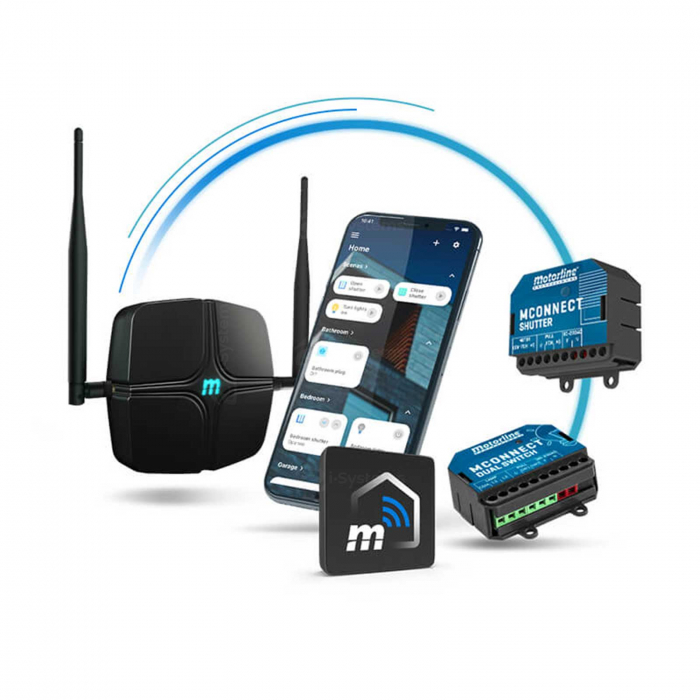 Modul comanda automatizari Motorline MCONNECT-BRIDGE, RF, WiFi, Bluetooth, Android/IOS [3]