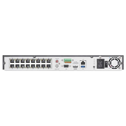 NVR Hikvision DS-7616NXI-I2-16P-S, 16 canale, 12MP 4K + 16 porturi PoE, AcuSense 'Deep Learning', alarma, H.265+ [2]