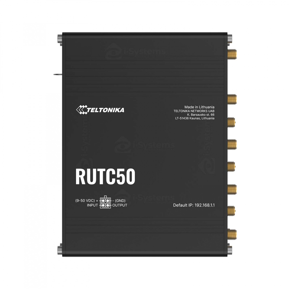 Router industrial 5G Teltonika RUTC50, Wi-Fi 6, eSIM, VPN, RMS, dual band, 3.4 Gbps, MU-MIMO, IoT [2]
