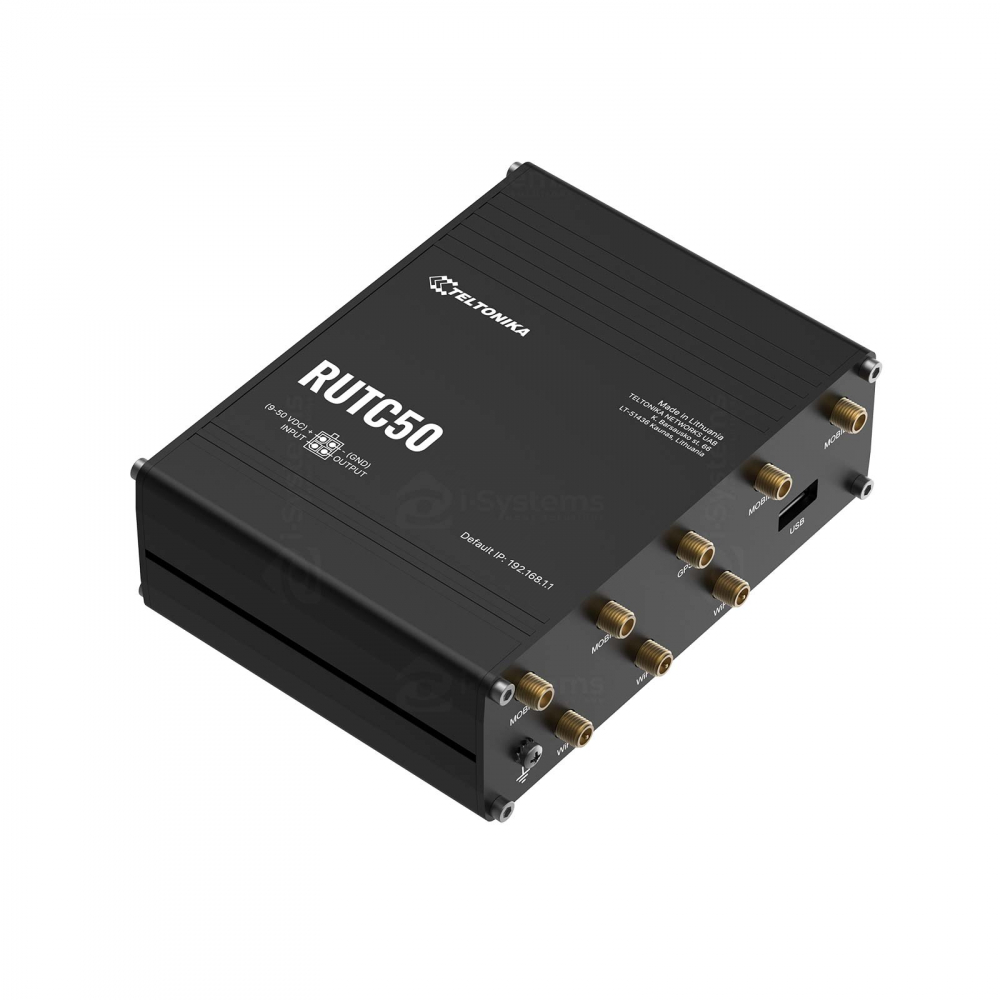 Router industrial 5G Teltonika RUTC50, Wi-Fi 6, eSIM, VPN, RMS, dual band, 3.4 Gbps, MU-MIMO, IoT [3]