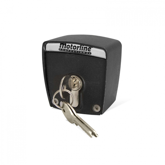 Selector cu chei Motorline SCMV150, porti, rulouri, 250 V, cu revenire, metal antivandal [3]