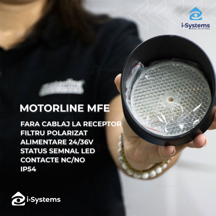 Set fotocelule cu infrarosu Motorline MFE wireless pentru automatizari, fara receptor, 12m, IP54, 24Vdc [2]
