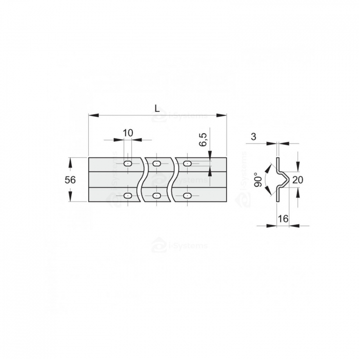 Sina culisanta zincata aplicata pe beton FAC Cod 701/Z3F profil V, 3m, poarta culisanta [2]