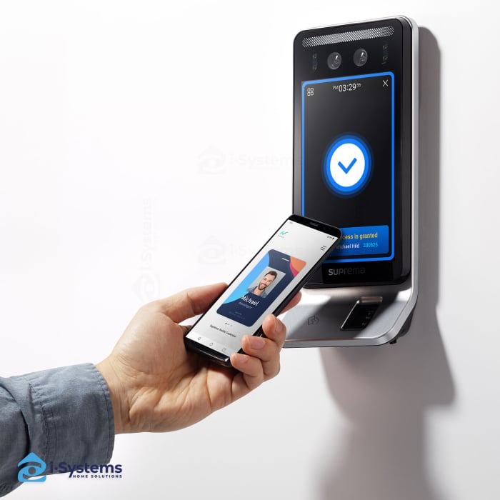 Terminal biometric multimodal Suprema FaceStation F2 FSF2-ODB, recunoastere faciala AI <0.5 s, RFID, NFC, BLE, 100.000 utilizatori, IP65 [7]