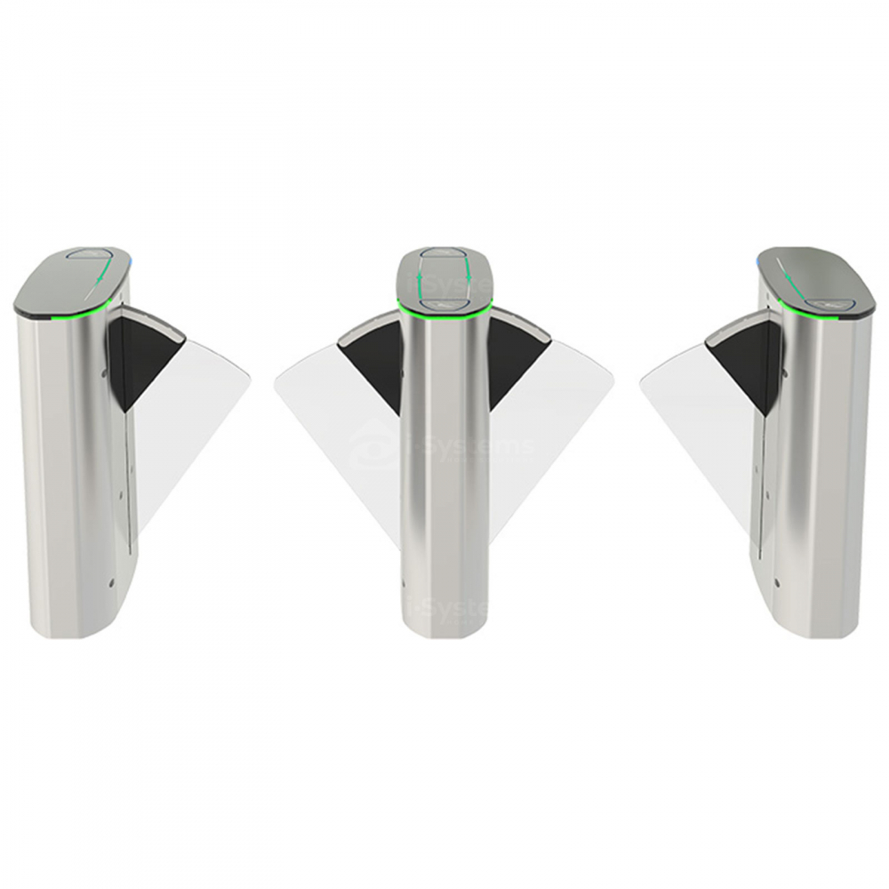 Turnichet poarta rapida speed-gate CAME Ozak HG 02 GL DP, bidirectionala, retractabila, 1 pasaj de trecere, aripi din sticla securizata [3]
