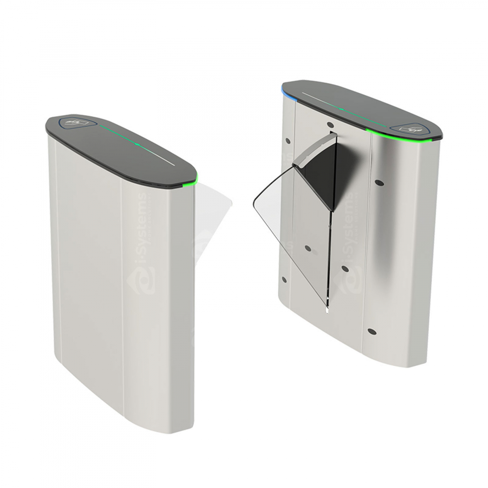 Turnichet poarta rapida speed-gate CAME Ozak HG 02 GL DP, bidirectionala, retractabila, 1 pasaj de trecere, aripi din sticla securizata [2]