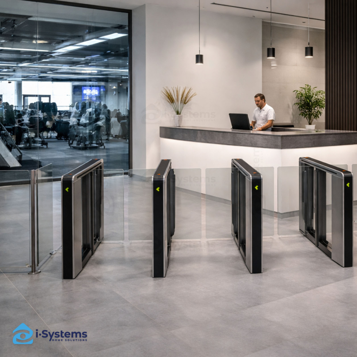 Turnichet poarta batanta speed gate TANSA Vision EDGE, MCBF 10 mil. Cicluri, 0.7sec deschidere, motor BLDC 24V, aripi 10mm sticla securizata [4]