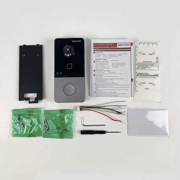 Videointerfon de exterior Hikvision DS-KV6113-WPE1, 2MP, 1 familie, PoE, card-reader, montaj aparent [5]