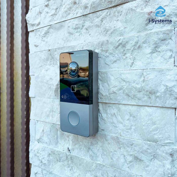 Videointerfon de exterior Hikvision DS-KV6113-WPE1, 2MP, 1 familie, PoE, card-reader, montaj aparent [2]