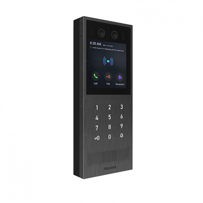 Videointerfon IP Akuvox X912S, SIP high-end, post de apel cu ecran tactil de 4”, recunoastere faciala, cod QR, BLE, cititor RFID, PIN, IP65/IK10 [3]