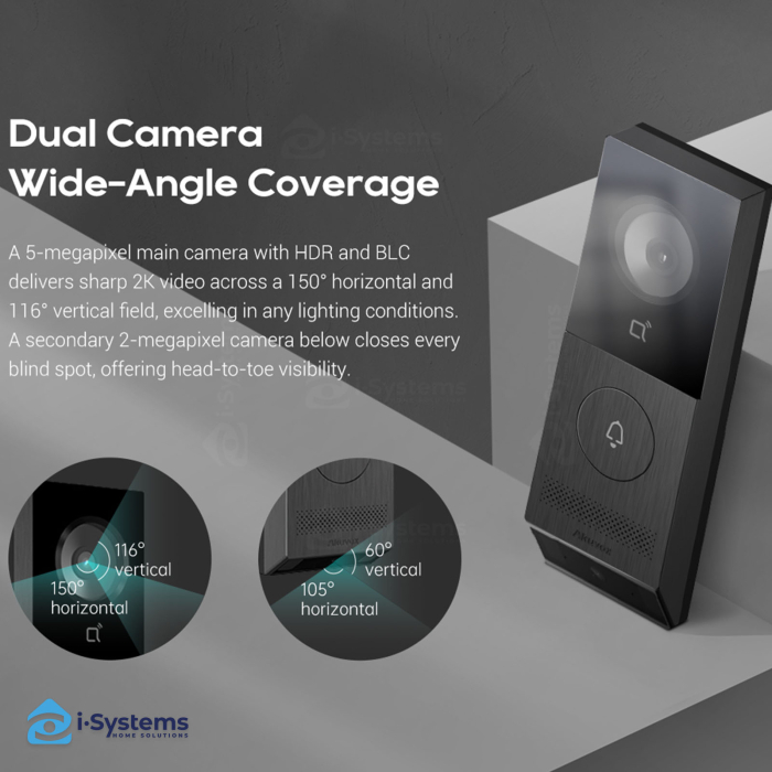 Post exterior videointerfon Akuvox X910S – Dual Camera, NFC, QR, BLE, Detectie Colet [6]