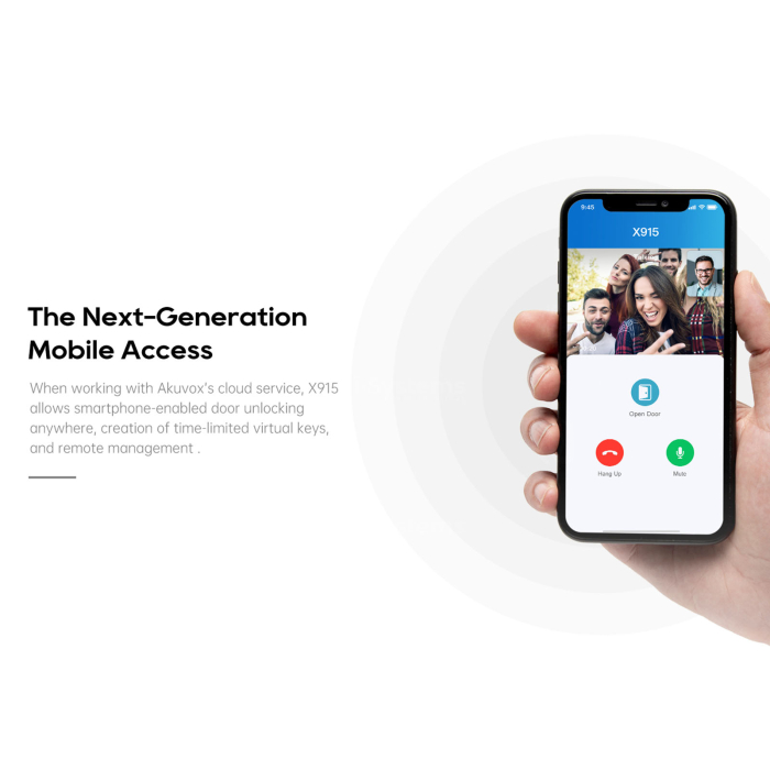 Akuvox X915S Videointerfon IP 8” Android, SIP, EM/Mifare, HID Prox, HID iClass, control acces premium pentru cladiri rezidentiale si comerciale [11]