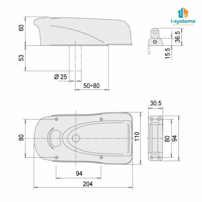 Yala electromagnetica antiefractie CISA 1A611 Elettrika, aplicata, 2000Kg forta, 3A, 12V [8]