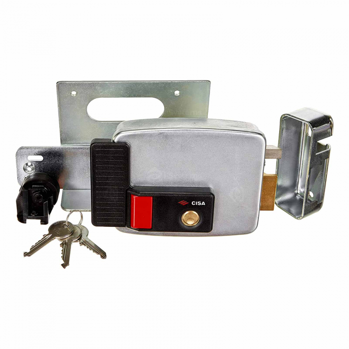 Yala electrica aplicata CISA 11731.60.1, clasa securitate 3, 500KgF, 12Vca, 2.5A, deschidere dreapta [2]