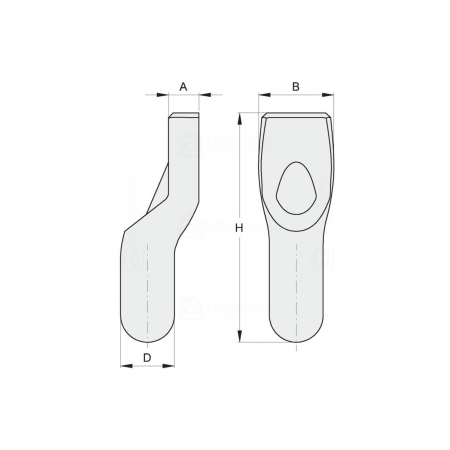 Balama pivot FAC Cod 124, D28xH105mm, pentru poarta batanta [1]