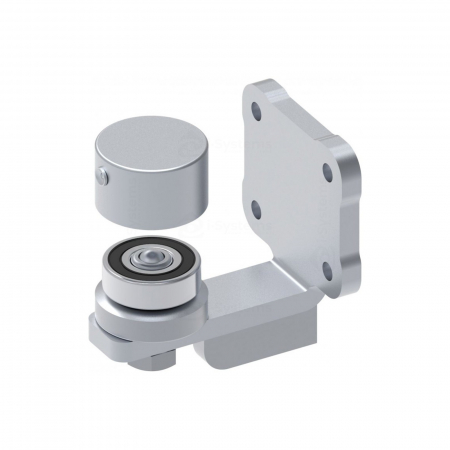 Accesorii Feronerie Batante - Balama inferioara reglabil pe rulment FAC Cod 267.40, D40, cu placa de fixare, poarta batanta
