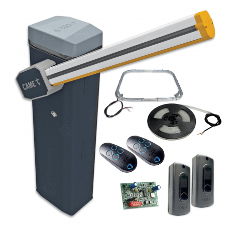 Kit-uri Bariere Auto - Kit bariera acces auto Came Gard GT4, brat 4m, utilizare intensiva, 3mil cicluri, 24Vdc