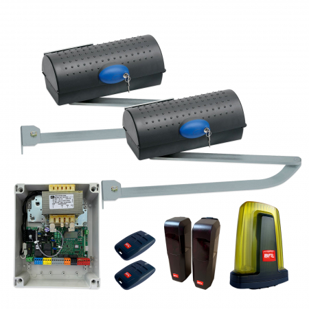 Kit-uri Porti Batante - Kit automatizare porti batante, BFT IGEA BT, 2.5m/canat, 250Kg/poarta, 24V DC, brate articulate