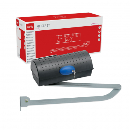Kit automatizare porti batante, BFT IGEA BT, 2.5m/canat, 250Kg/poarta, 24V DC, brate articulate [1]