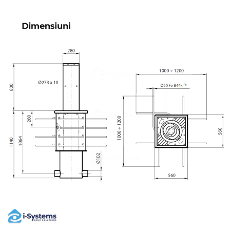 Bolard hidraulic antiterorism BFT XPASS K4 B 275/800C LI din inox AISI 316, 250.000 J rezistenta la impact, LED integrat, IWA/PAS 68 crash test, IP67 [2]