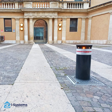 Bolard hidraulic antiterorism FADINI TALOS M50, inaltime 1000 mm, diametru 275 mm, 2.000.000 J rezistenta la efractie, EFO optional, certificat K12 / M50, IP67 [3]