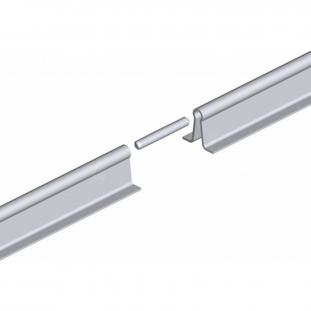 Bolt conectare sina ingropata FAC Cod 820G profil U, 100mm, poarta culisanta [1]