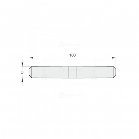 Bolt conectare sina ingropata FAC Cod 820G profil U, 100mm, poarta culisanta [2]