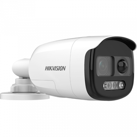 Camera supraveghere Analog ColorVu Hikvision DS-2CE12UF3T-PIRXO-2.8mm, 4K cu PIR 11 m, lentila 2.8mm, WL 40 m, Audio, Alarma, IP67 [2]