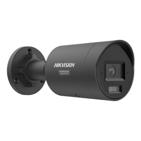 Camere IP 8MP (4K) - Camera IP 8MP 4K Hikvision DS-2CD2087G3-LI2UY-2.8mm-BLACK, ColorVu 3, lentila 2.8mm, IR 40m, WL 40m, 2x Microfon, neagra