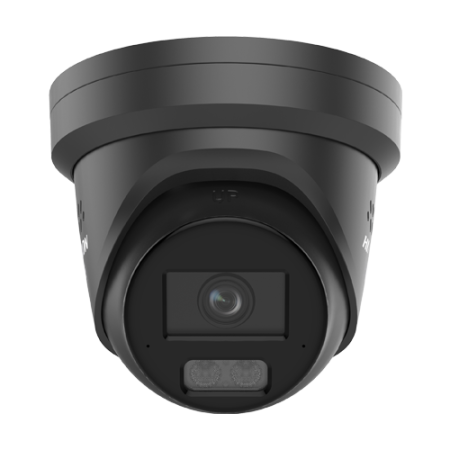 Supraveghere Video - Camera IP 8MP 4K Hikvision DS-2CD2387G3-LIS2UY-SL-2.8mm-BLACK, ColorVu 3, lentila 2.8mm, IR 30m, WL 30m, Audio, Alarma audio + stroboscop, neagra