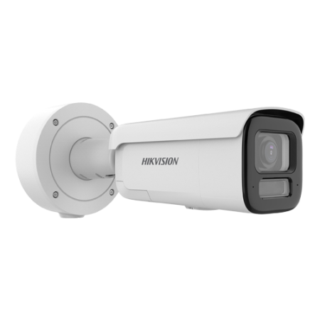 Supraveghere Video - Camera IP 8MP 4K Hikvision DS-2CD2687G3-LIZS2UY-SL, ColorVu 3, lentila varifocala 2.8–12mm, IR 60m, WL 60m, Audio, Alarma audio + stroboscop, IK10